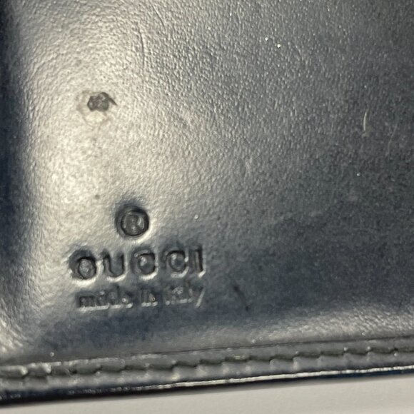 Gucci Vintage Jackie Piston Lock Compact Patent Leather Wallet-Black - Preowned - Picture 13 of 15